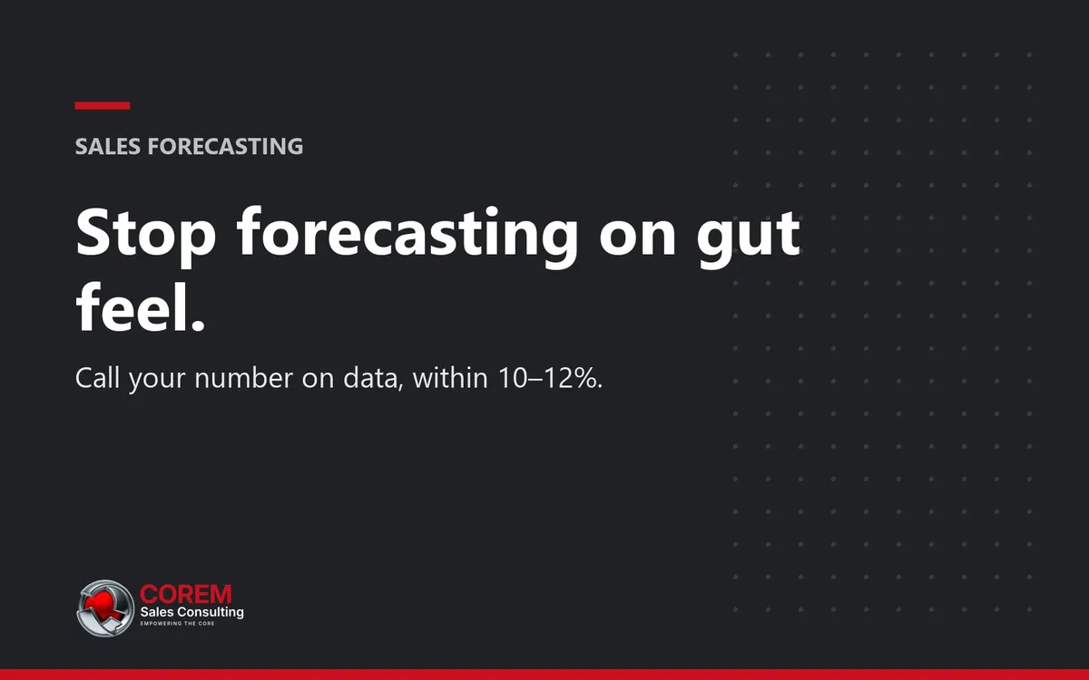 Stop forecasting on gut feel: sales forecasting guide cover